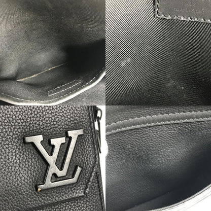 Louis Vuitton Shoulder Bag Pilot Su Ring Bag M23736 Leather Noir Black