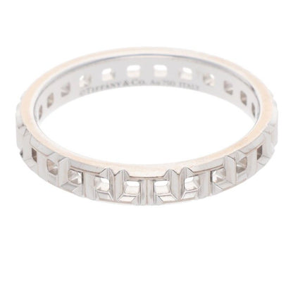 Tiffany & Co T True 18K White Goldring Men's #16