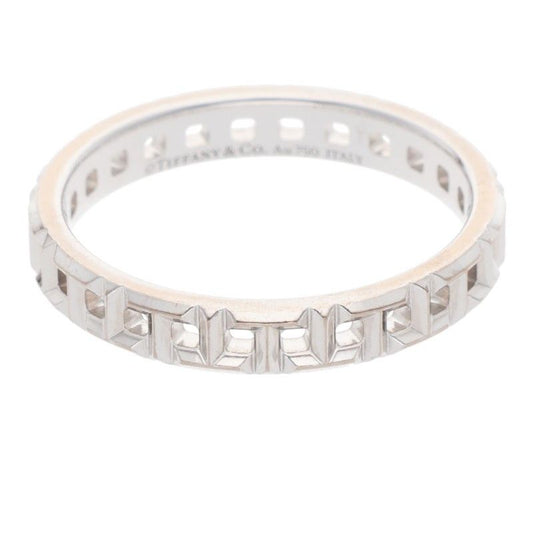 Tiffany & Co T True 18K White Goldring Men's #16