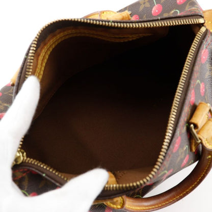 Louis Vuitton Speedy 25 Cherry Takashi Murakami M95009 Monogram Canvas Brown