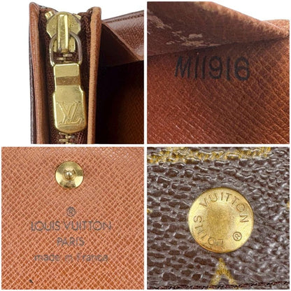 Louis Vuitton Monogram Leather Porte Monet Vier Trésor Bifold Compact Wallet