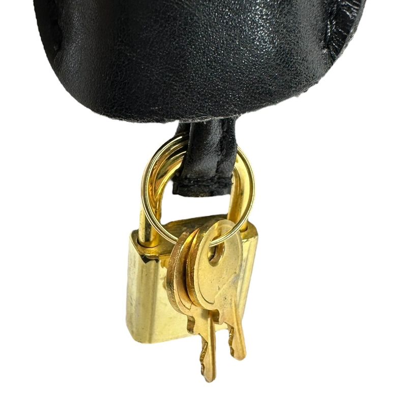 Gianni Versace Couture Medusa Design Box Calf Shoulder Bag Medusa Design Box