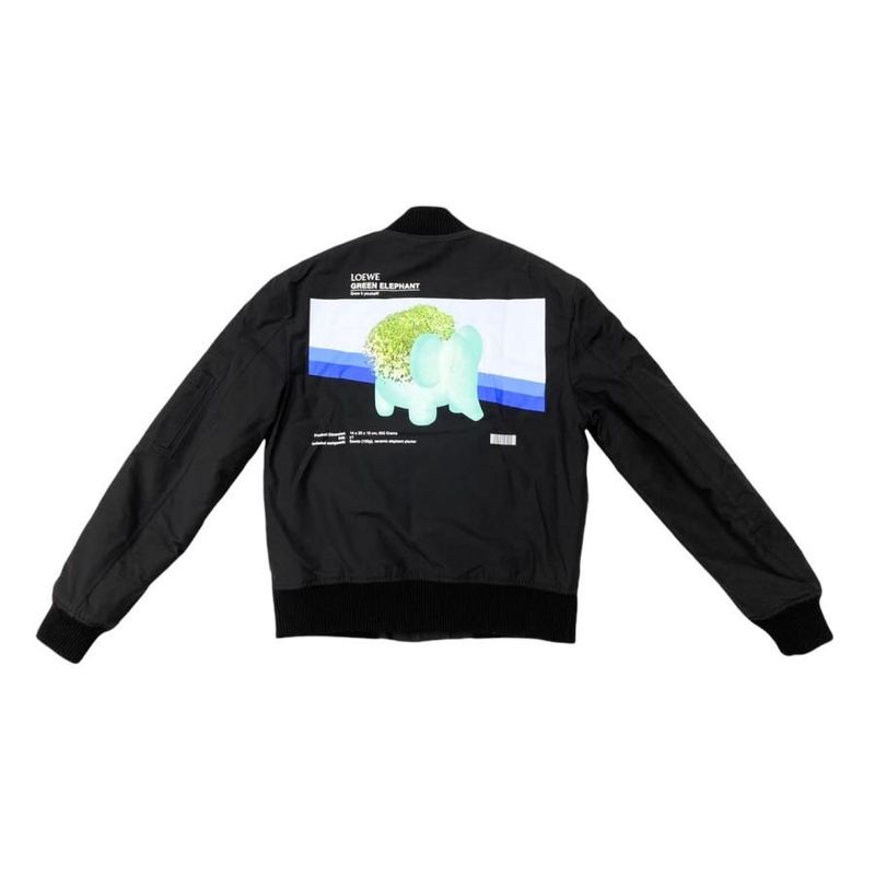 Loewe Blouson Cheerlephant Jacket H526y03w78 Size 42 Elephant Black Green Blue