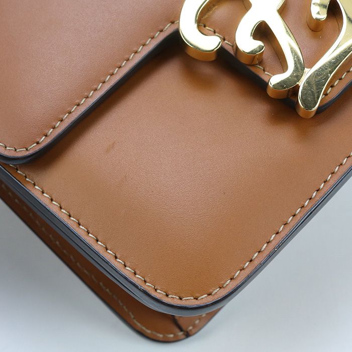 Fendi Shoulder Bag Carrigraffi Fe90591 Shoulder Bag Leather Shoulder Bag Women's