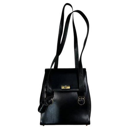 Gianni Versace Couture Medusa Design Box Calf Shoulder Bag Medusa Design Box