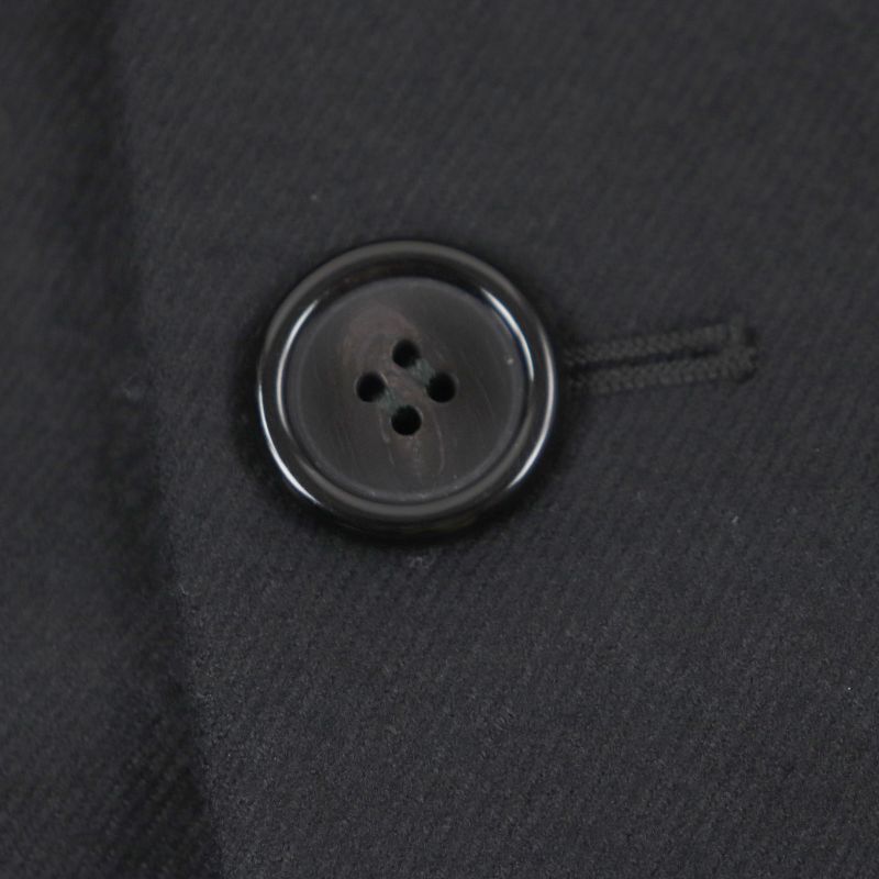  Saint Laurent Paris 579819 Wool Cashmere Single Chester Coat Black 48 Hanger