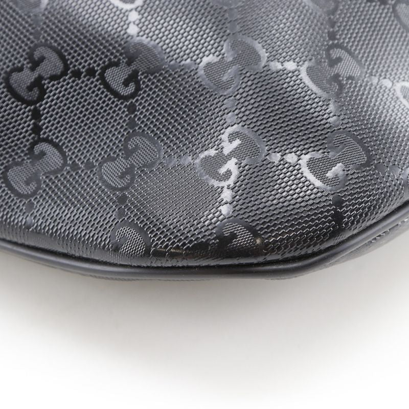 Gucci Belt Bag Medium GG Imprime Body Bag 211110 PVC Black Men's Waist Bag