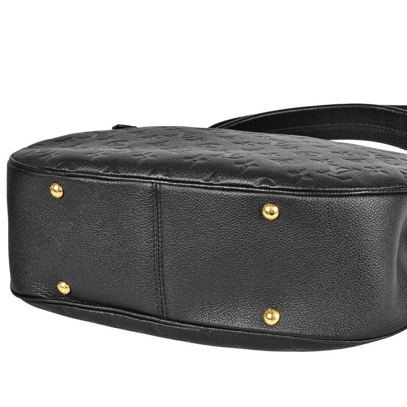 Louis Vuitton Spontini 2WAY Shoulder Bag Monogram Empreinte M42819 Black Gold