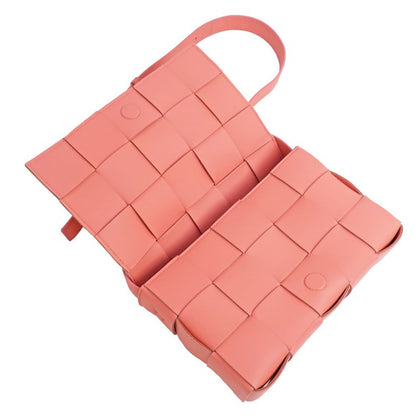 Bottega Veneta Cassette Shoulder Bag Maxi Intrecciato Pink 578004