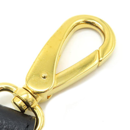 Prada Shoulder Bag Metal Logo Leather Nero Gold Hardware Black Vitello Phenix