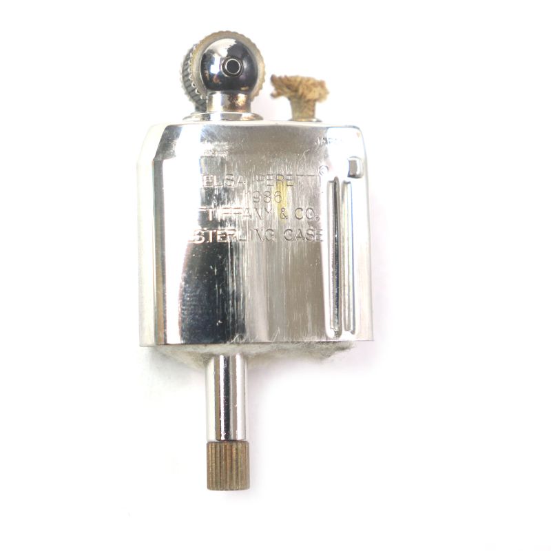 Tiffany & Co Beans Elsa Peretti Sv925 Roller Oil Lighter Silver With Engraved