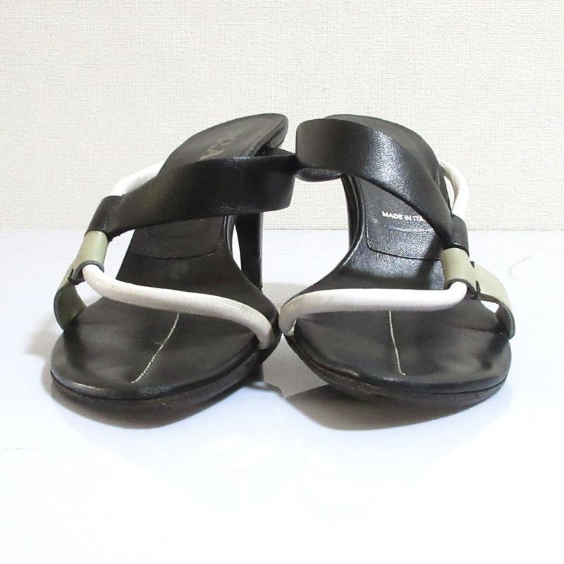 Good Prada Color Scheme Leather Strap Sandals Mules Size 36 Approx 23cm