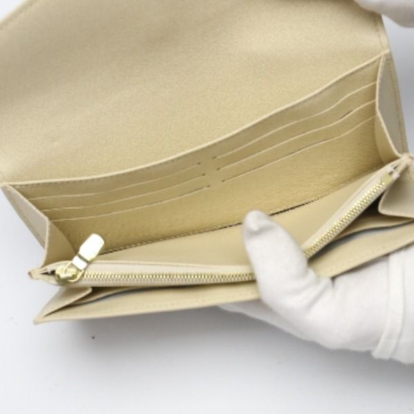 Louis Vuitton N63208 Damier Azure Long Wallet Portefeuille And Sarah Long