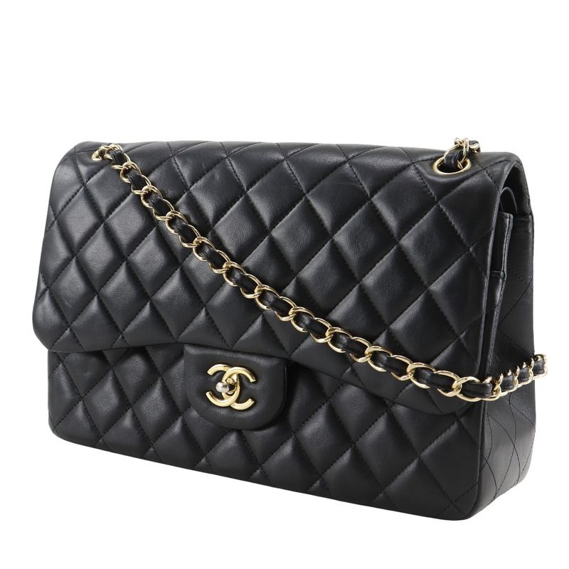 Chanel Deca Matelasse 30 Classic Large Double Flap Chain Shoulder A58600