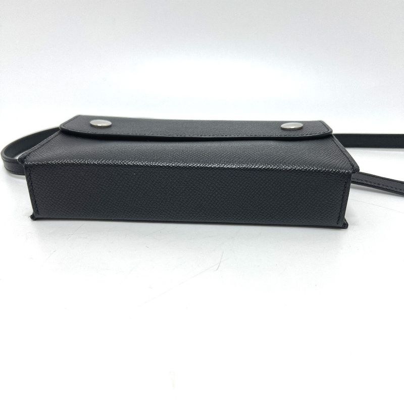 Hermes Shoulder Bag Nap To Go Vaux Epson Black