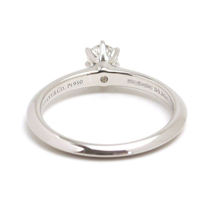 Tiffany & Co Solitaire Ring Approx 11 Pt950 Diamonds 0.26ct