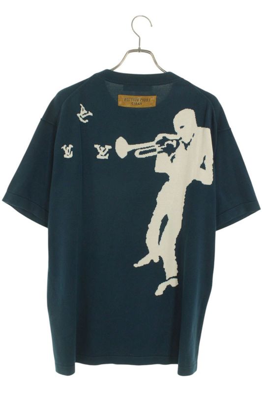 Louis Vuitton 22AW Rm222v JS5 Hnn10w Jazz Trumpeter Knit T-shirt Mens L