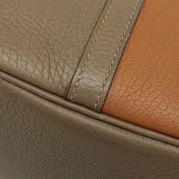 Hermes Handbag Picotin Lock MM Cazac Taurillon Clemence Gold X Etoupe X Nata