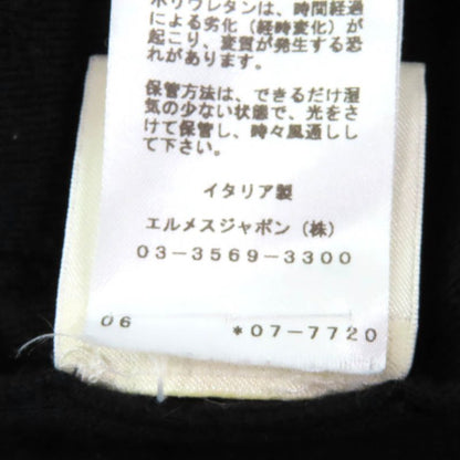 Hermes Silk Cashmere Blend Harness Knitted Crew Neck Long Sleeves Knit Dress