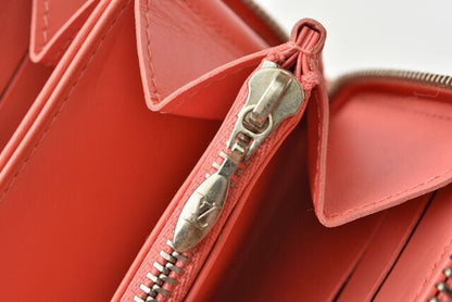 Louis Vuitton Preowned Wallet Louis Vuitton Round Zipper Vernis Rose Rich M93202
