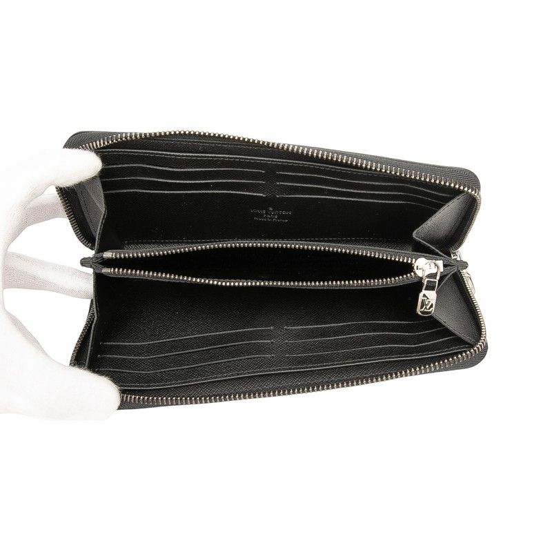 Louis Vuitton Monogram Eclipse Zippy Wallet Horizontal Long Wallet Round Zipper