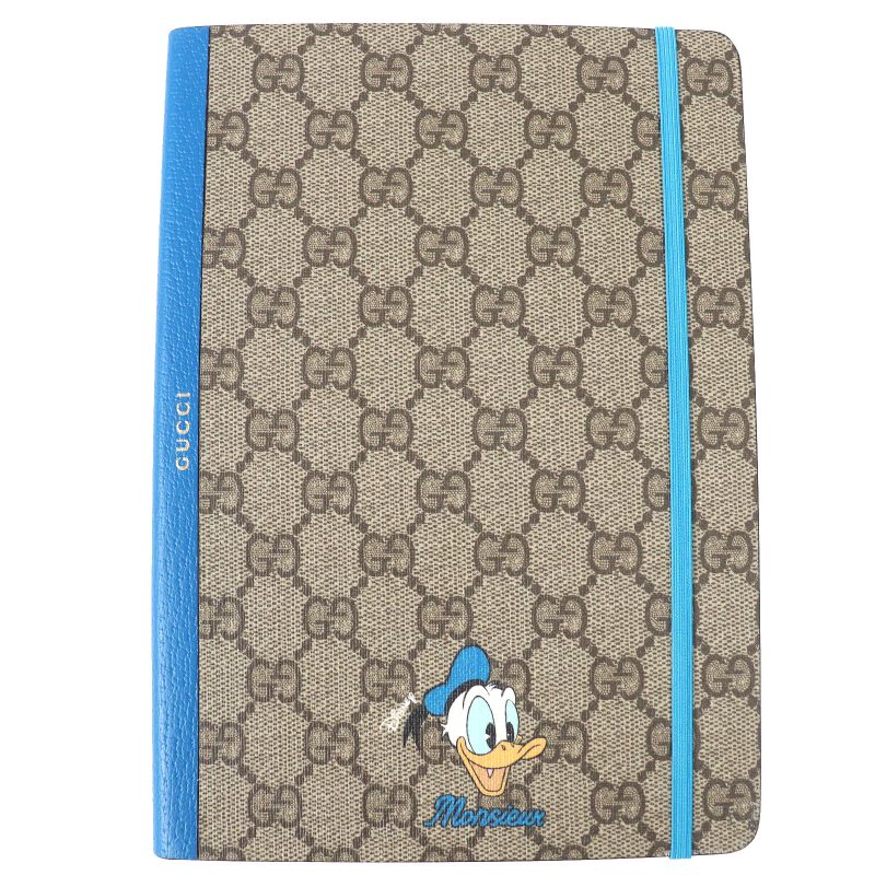 Gucci×disney Gucci×disney GG Supreme Donald Duck Notebook Paper Stationery