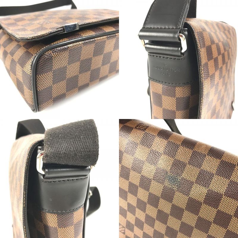 Louis Vuitton Shoulder Bag District NM PM N41031 Damier Canvas Ebène Brown