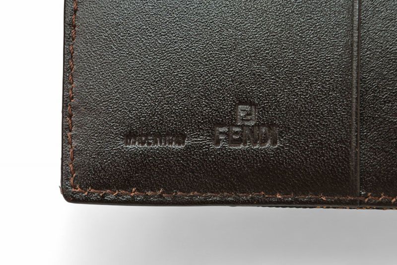 Fendi Wallet Fold Fendi Fold Wallet Zucca Pattern Brown
