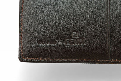 Fendi Wallet Fold Fendi Fold Wallet Zucca Pattern Brown