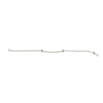 Tiffany & Co T Smile Bracelet 18kwhite Gold Diamond