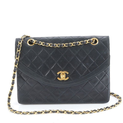 Chanel With Serial Seal Matelasse Lambskin Leather 2WAY Shoulder Bag Crossbody