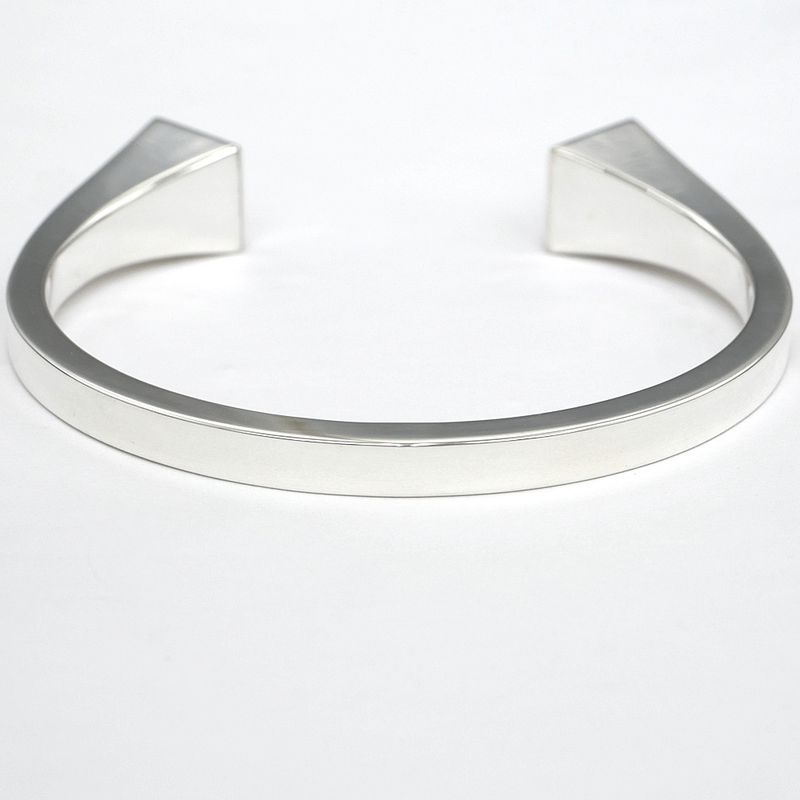 Hermes Bracelet Bangle Cour De Forge LG Ag925 SV Silver - Jewelry -