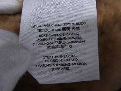 Bottega Veneta 649949 Teddy Lambskin And Cashmere Gloves Size S Brown Fr1670