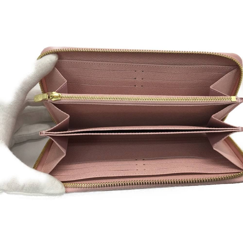 Louis Vuitton Zippy Wallet Damier Azur Rose Ballerine