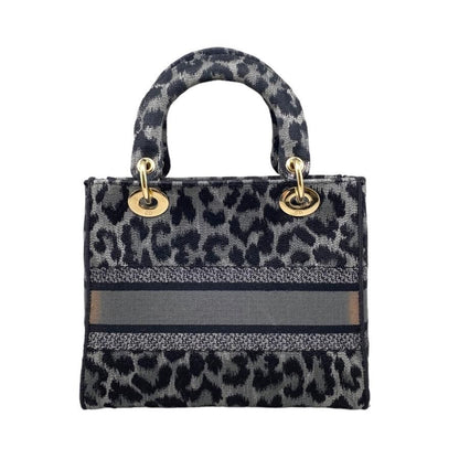 Christian Dior Handbag Shoulder Bag Lady D-lite Medium Bag M0565orhm Leopard