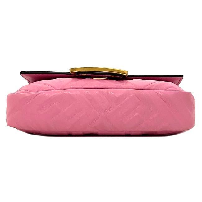 Fendi 2way Mini Bag Baguette Small Pink Gold