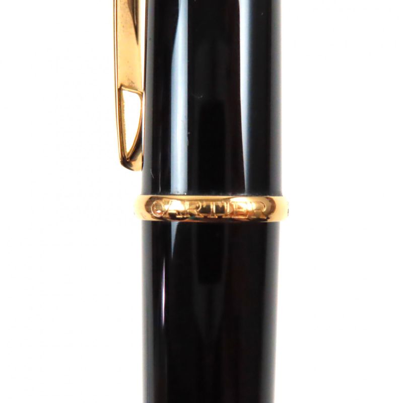 Cartier Diabolo De Cartier Blue Gemstone Twist Ballpoint Pen Black Gold Made