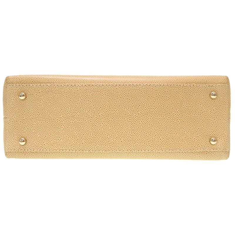 Chanel Caviar Skin Beige 7 Series Coco Mark Tote Bag 0005 Chanel