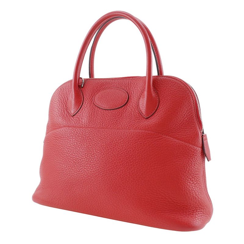 Hermes Bolide 31 Taurillon Clemence Rouge Coup Red/silver Hardware D Ladies