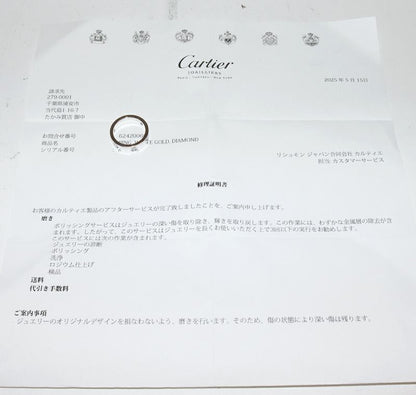 Cartier Ring 18K White Gold Diamond 3P (022ct) Love Ring Half Diamond B40325