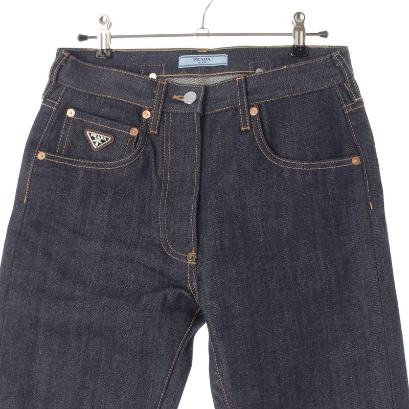 Prada 24 Cotton Jeans Denim Pants Gfp516 Indigo 24