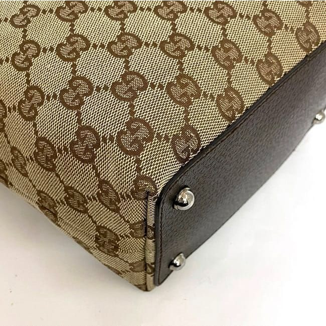 Gucci Tote Bag Beige Brown