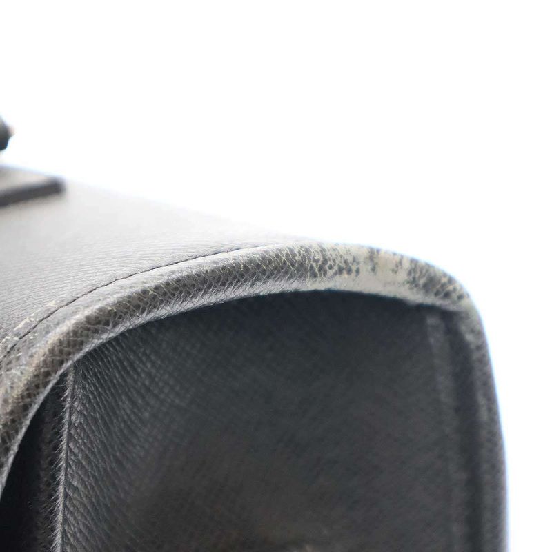 Louis Vuitton M32622 Anton Taiga Ardoise 2-Way Business Bag Serial Mb4058 Black