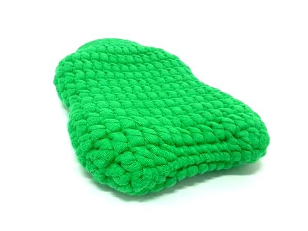 Bottega Veneta Intrecciato Rubber Hot Water Bottle With Knit Cabas Green