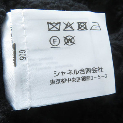 CHANEL P72095k10354 100% Cashmere Openwork Knit Cardigan With Coco Mark Buttons