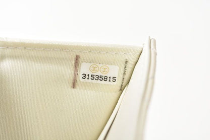 Chanel Wallet Trifold Chanel Mini Wallet Boy Chanel Caviar Skin Off White Gold