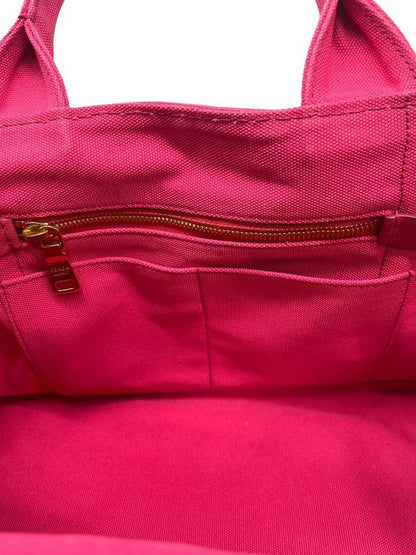 2652 Prada Canapa Tote Bag Shoulder Bag 2way Bag Pink Preowned