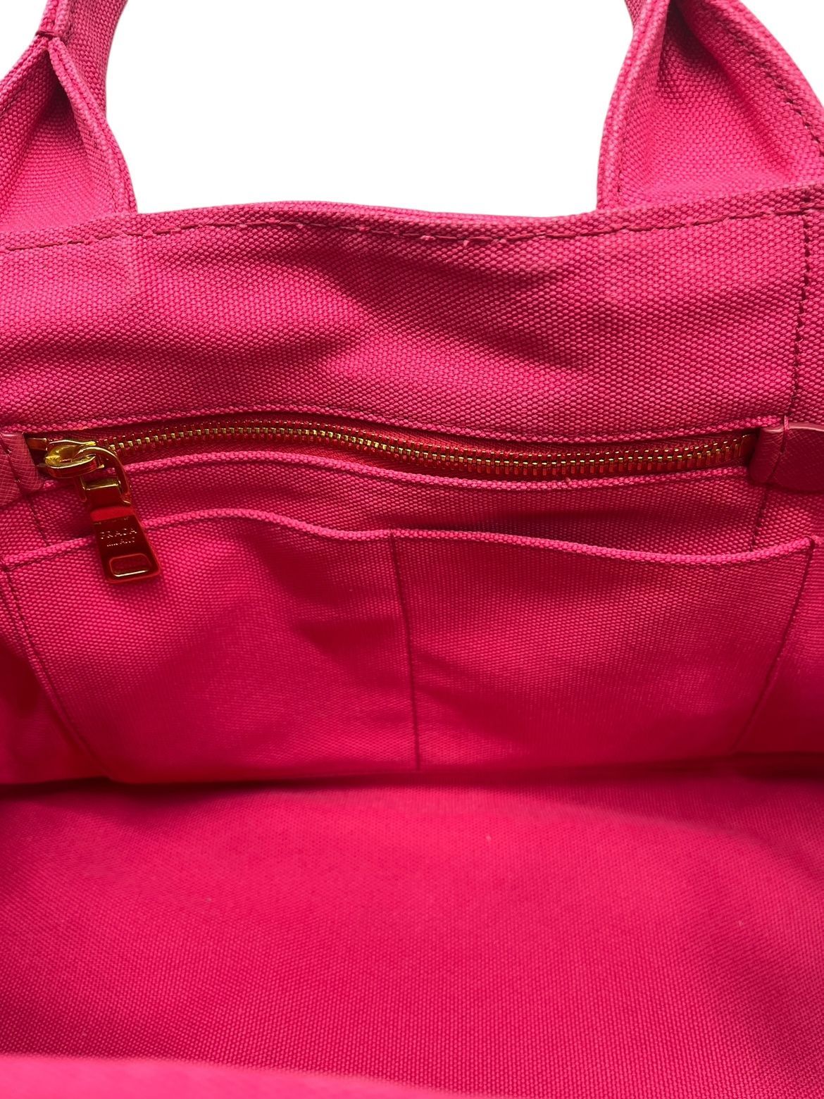 Prada Canapa Tote Tote Bag Shoulder Bag 2WAY Bag Pink Preowned