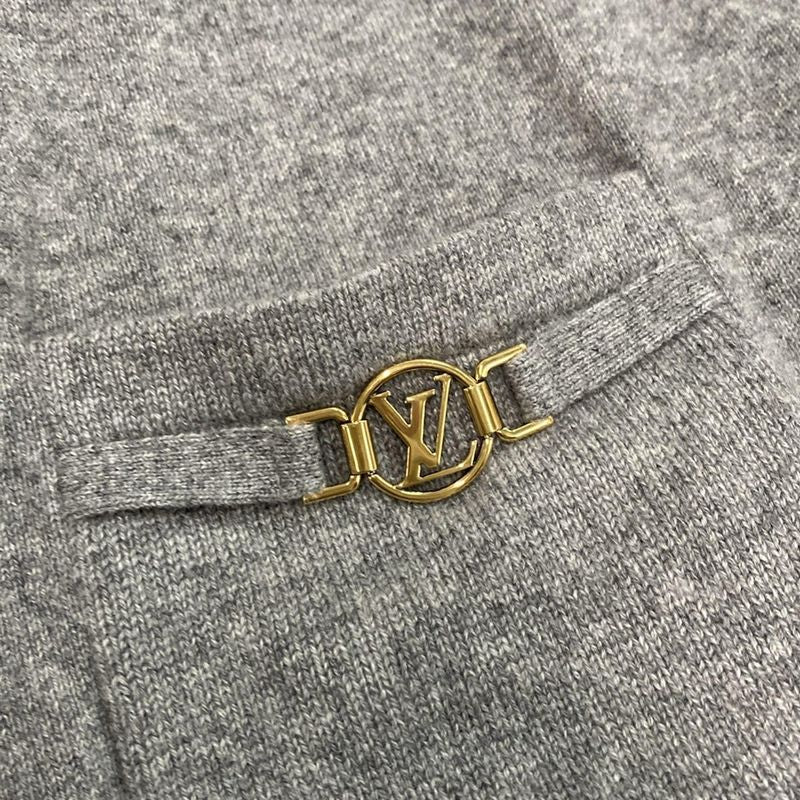 Louis Vuitton Cardigan Size S Men's - Rw212w FO2 Flkc08 Light Gray Long Sleeves