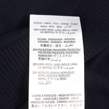 Gucci 576815 100% Wool Cardigan With GG Embroidery Logo Buttons And Pockets